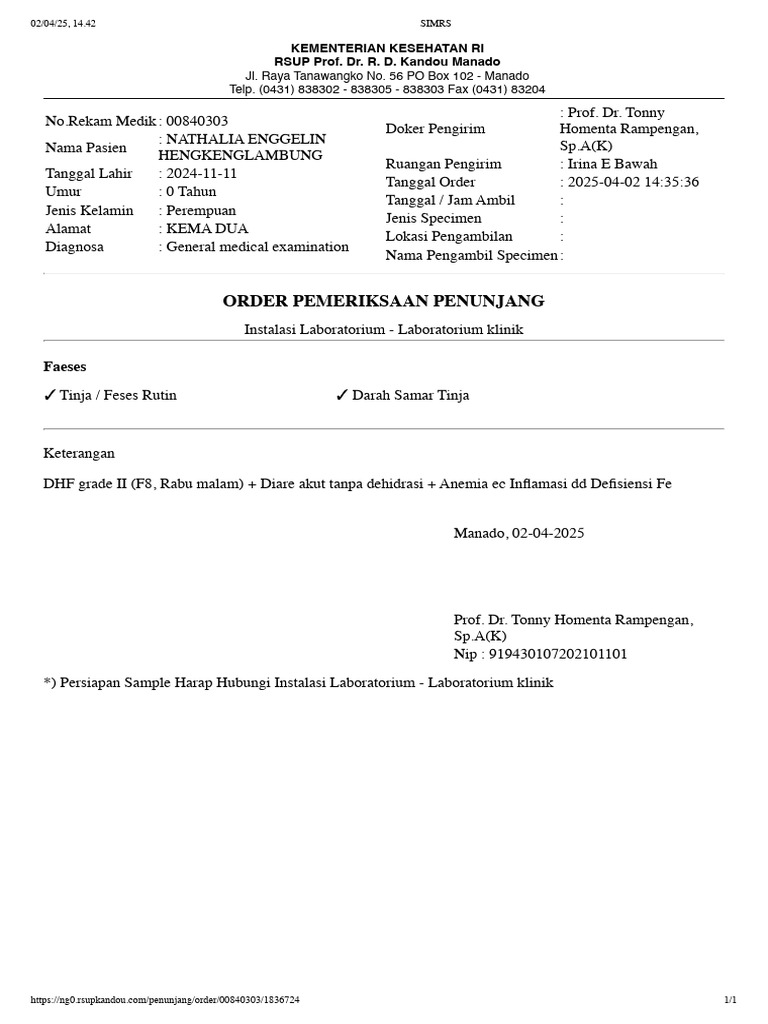 Lab Feses | PDF