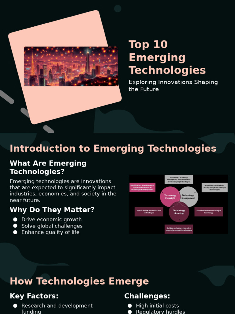 Top 10 Emerging Technologies Overview | PDF | Artificial Intelligence ...