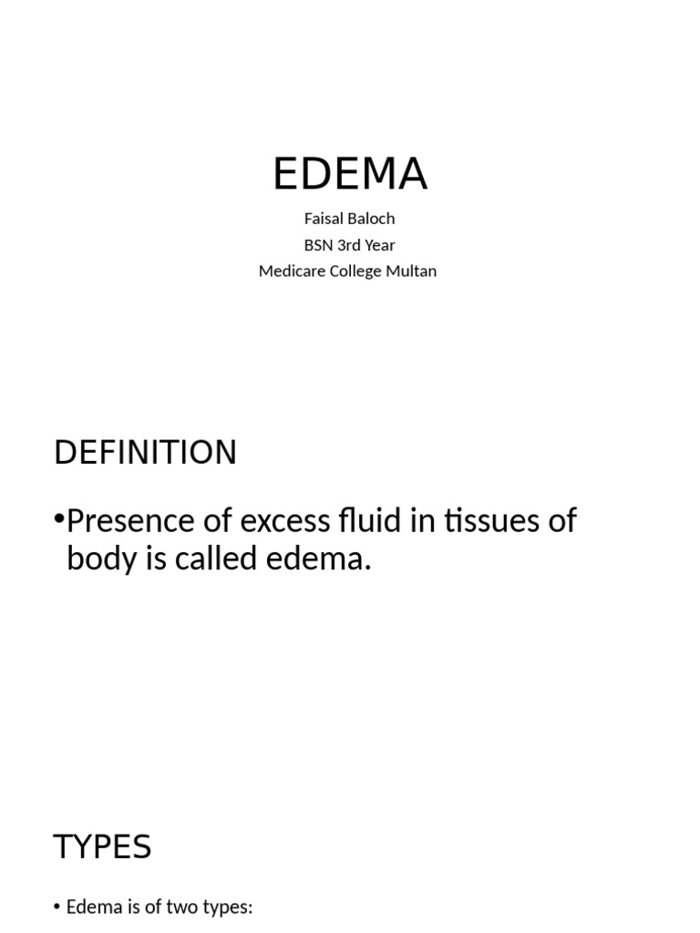 Edema | PDF | Edema | Lymph