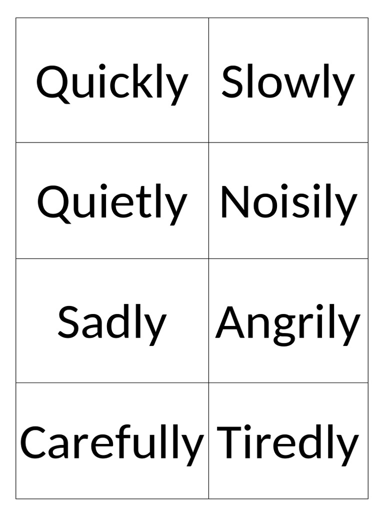 Unite 3 Adverb Grammar Game | PDF