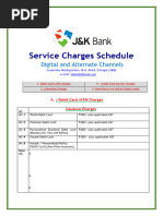 HDFC Debit Card Fees and Charges | PDF