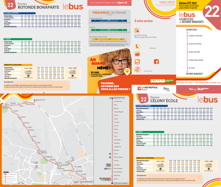 Ligne 22 Ete2022 Web | PDF | Transport public | Autobus