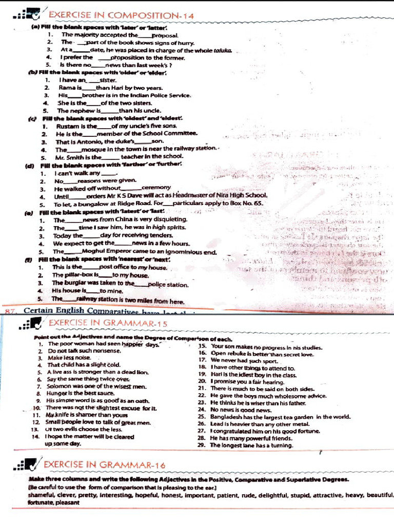 Exercise Guidelines for Composition | PDF