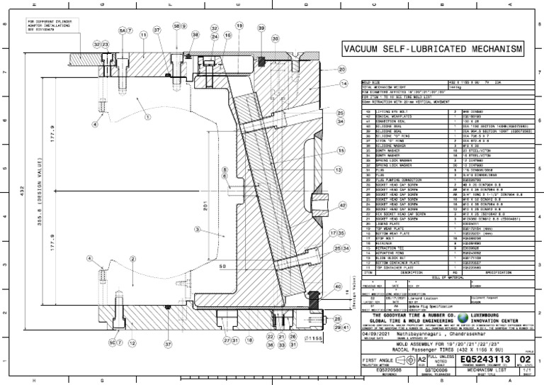 Mech List Drawing - EQ5243113 | PDF