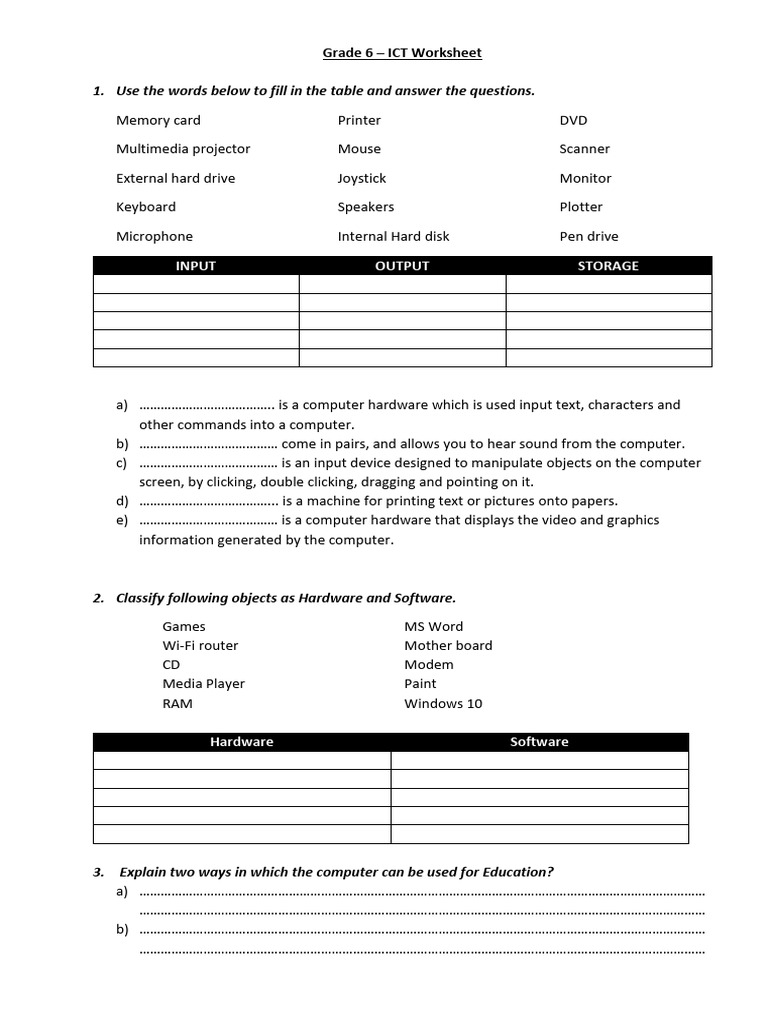 Grade 6 Ict em | PDF