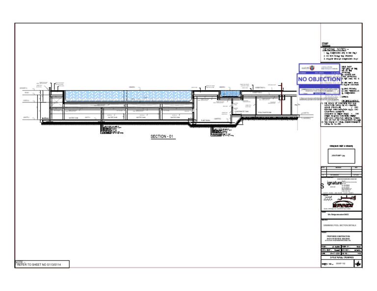 Swimming Pool Construction Details | PDF | Building Technology | Civil ...