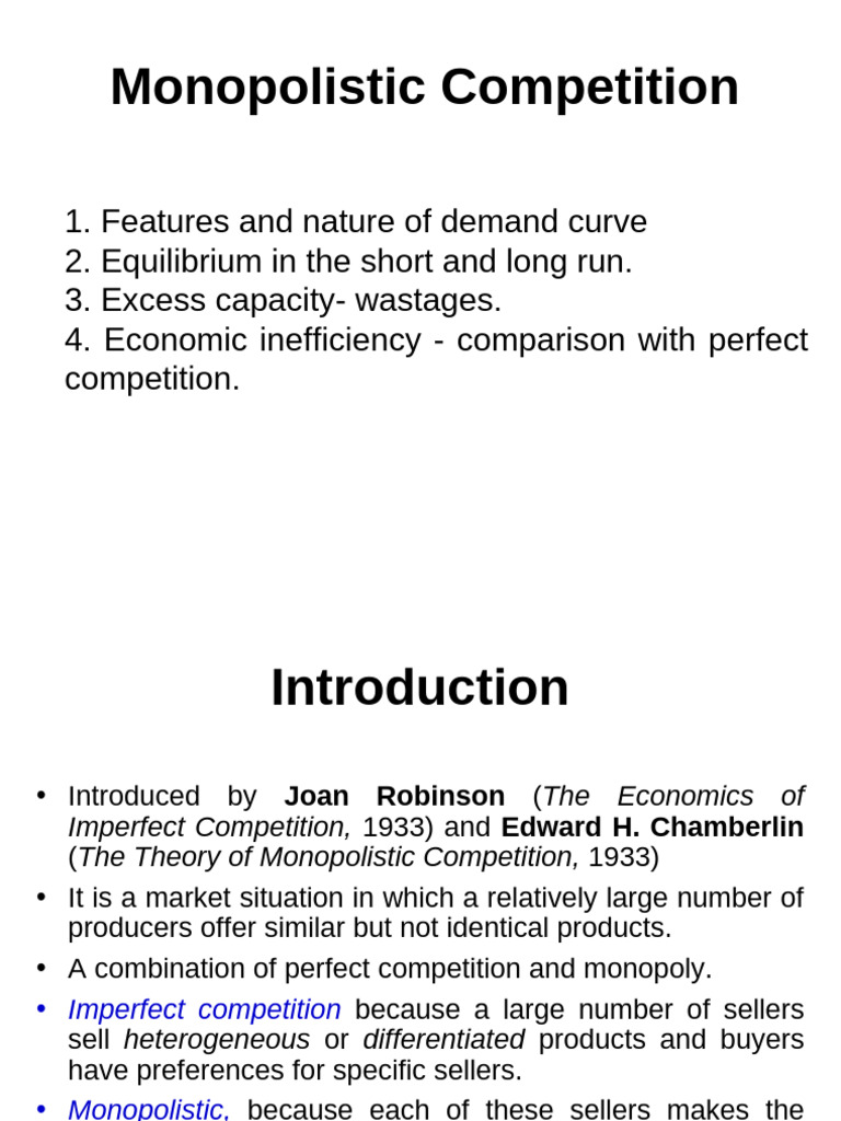 Understanding Monopolistic Competition | PDF | Monopoly | Demand