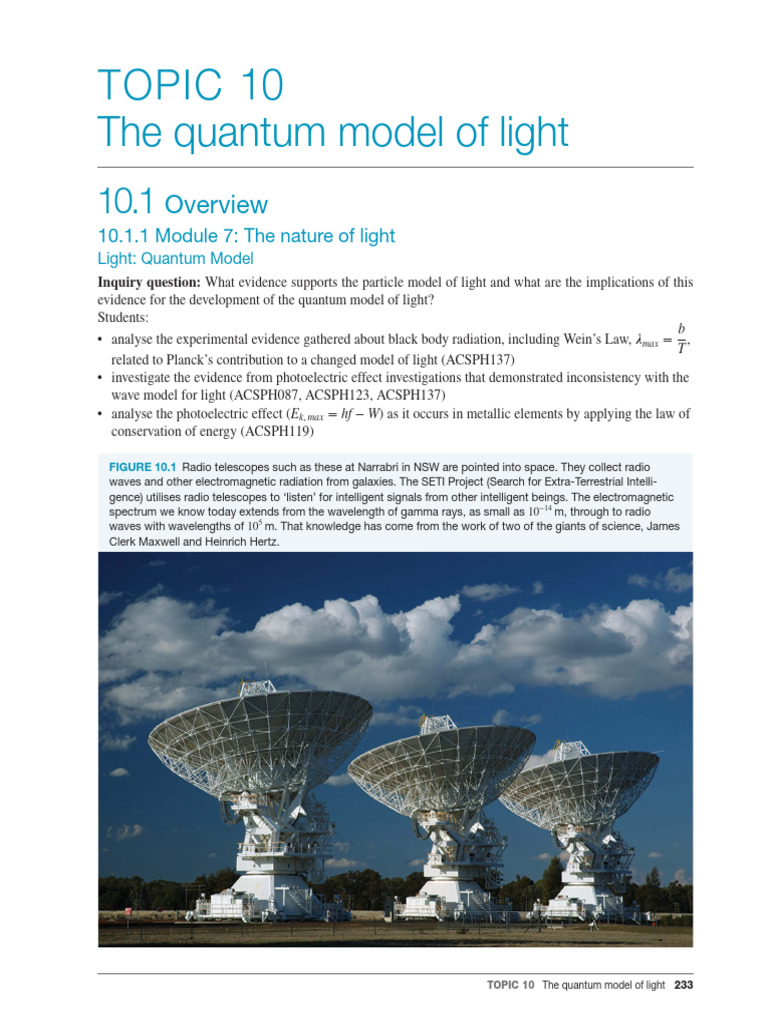 Quantum Model of Light Explained | PDF | Photoelectric Effect ...