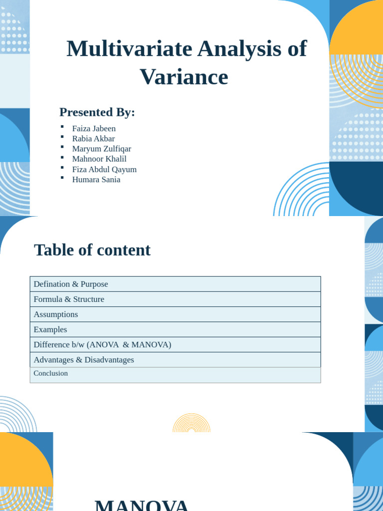 Understanding MANOVA: Key Concepts & Applications | PDF | Analysis Of ...