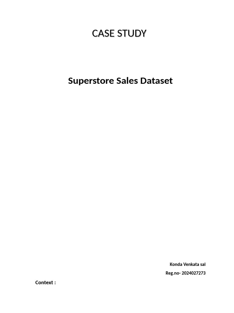 Retail Sales Forecasting Case Study | PDF