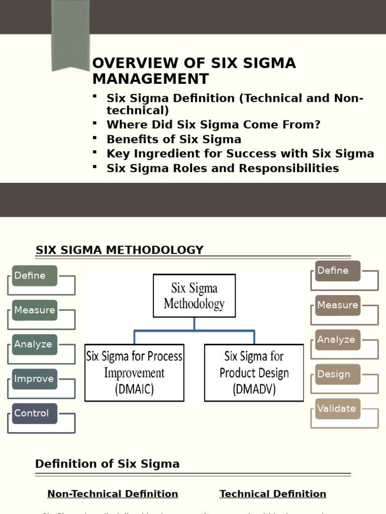 Six Sigma Management Overview and Benefits | PDF | Six Sigma | Business