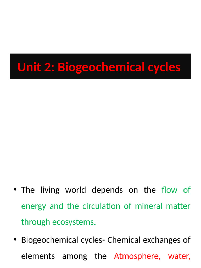 Understanding Biogeochemical Cycles | PDF | Soil | Carbon Cycle