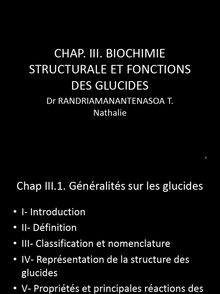 Définition et fonctions des glucides | PDF | Glucide | Chimie