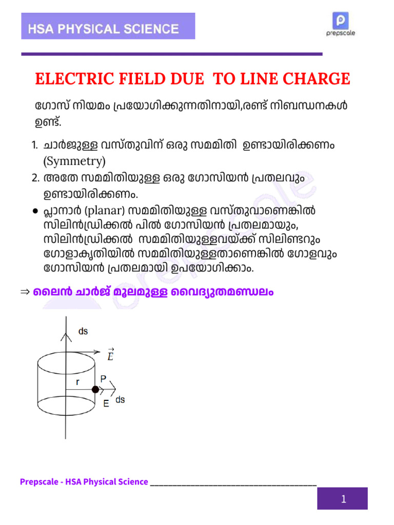 ELECTRIC FIELD DEW TO LINE CHARGE Lyst1742038756341 | PDF
