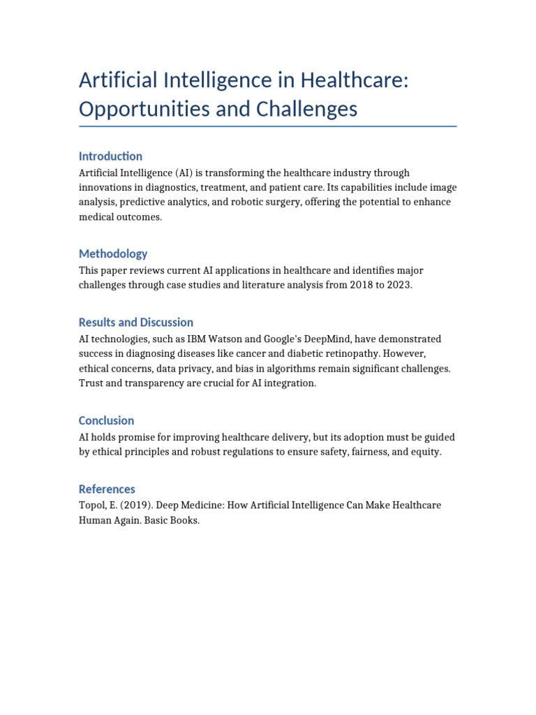 AI Healthcare | PDF