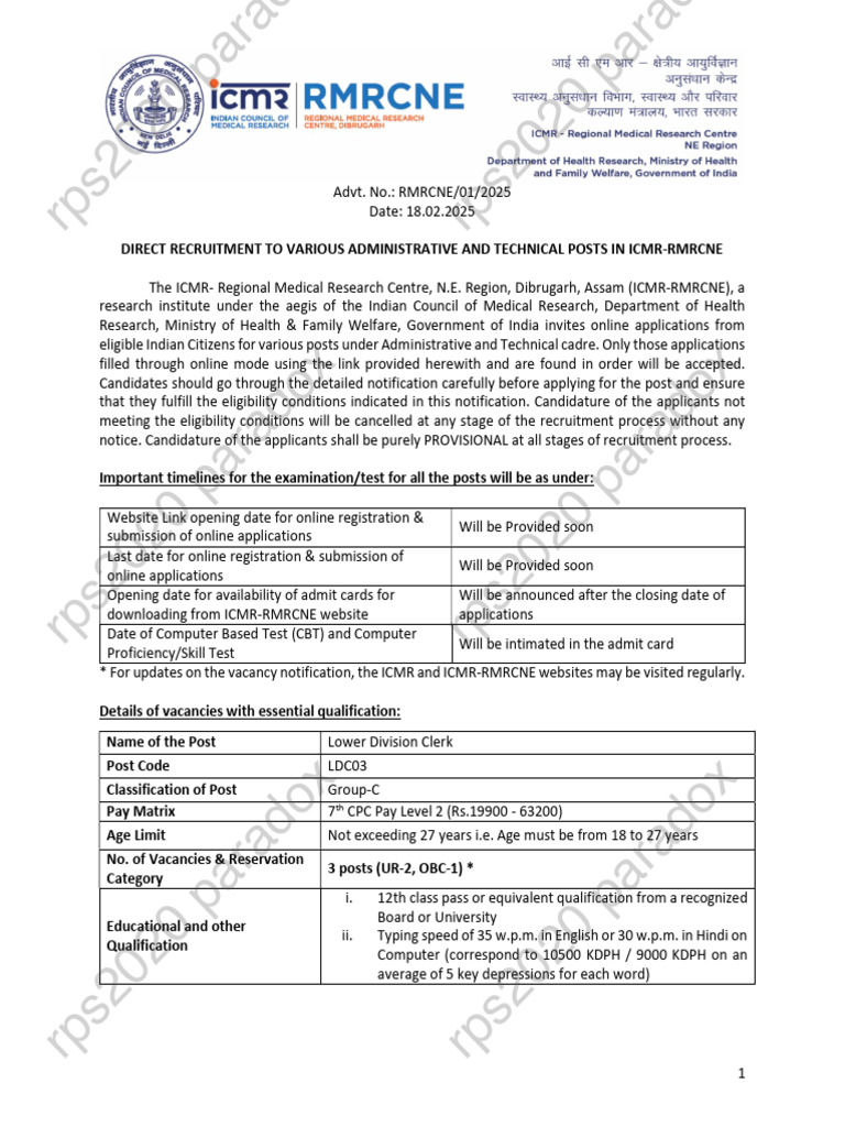 ICMR-RMRCNE Recruitment 2025: Apply Now | PDF | Semantics | Noun