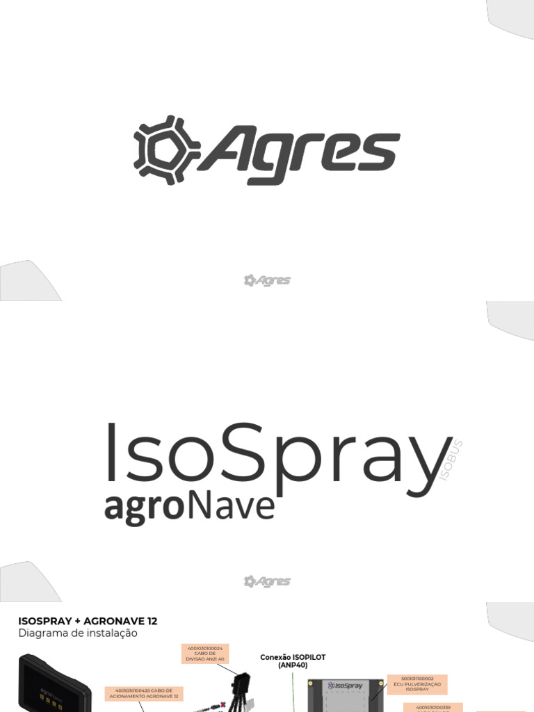 Configuração do IsoSpray e AgroNave | PDF | Válvula | Bomba