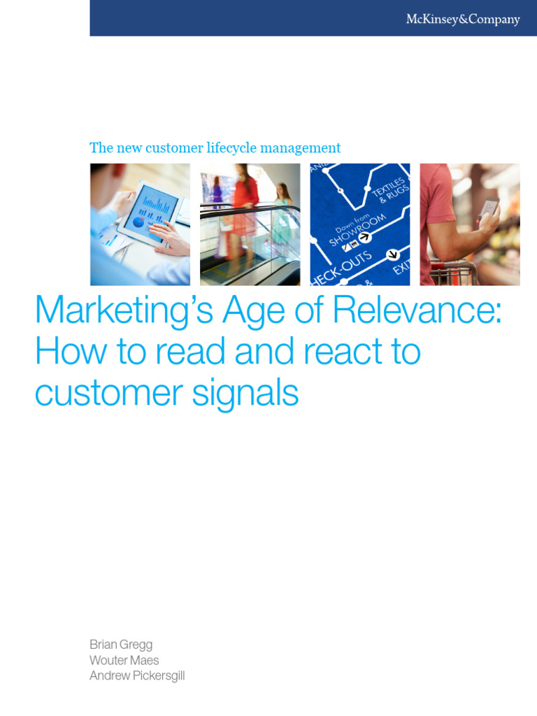 McKinsey Marketings Age of Relevance CLM - White Paper | PDF ...