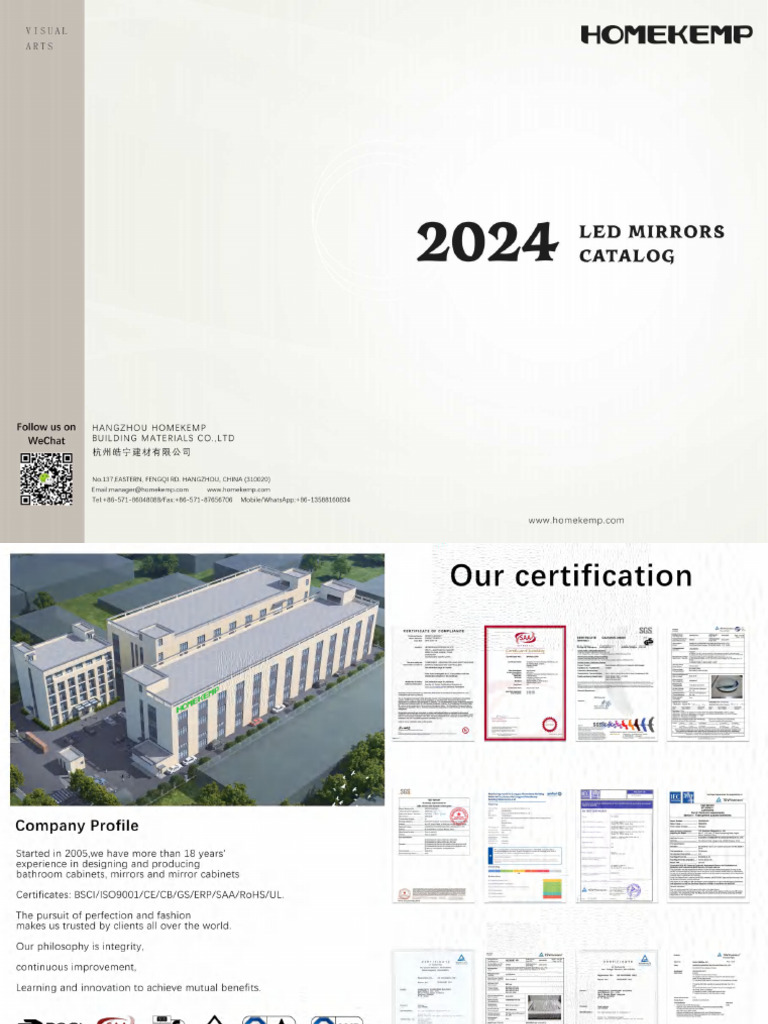 2024 Led Mirror Catalog-Homekemp 1 | PDF