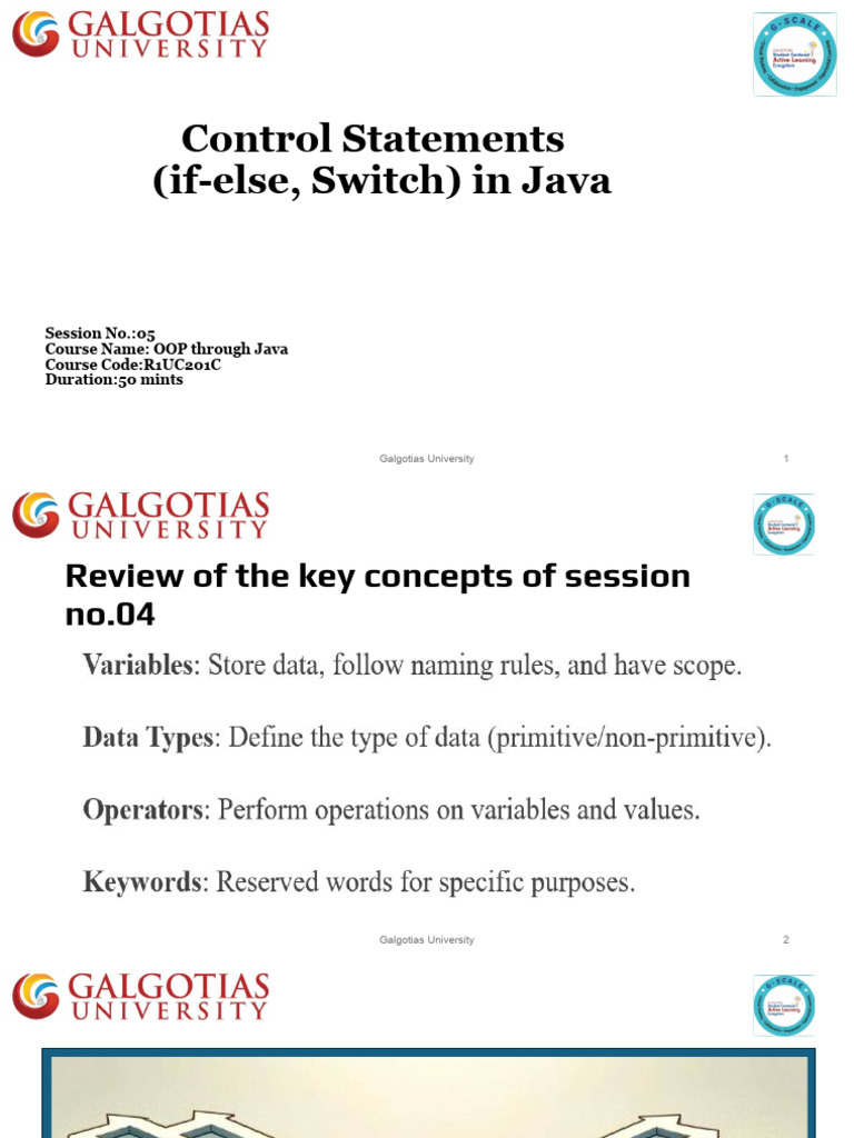 Java Control Statements: If-Else & Switch | PDF | Software Engineering ...