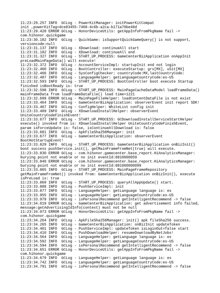GameCenter Initialization Log Analysis | PDF | Hypertext | World Wide Web