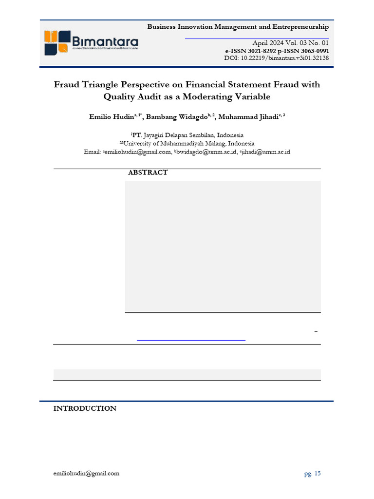 Bimantara Hudin+Et+Al+ (15-28) | PDF | Audit | Coefficient Of Determination