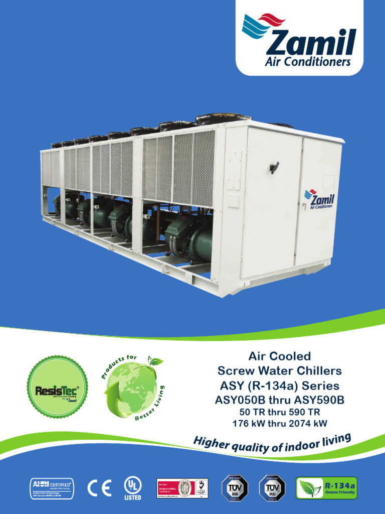 Air-Cooled Water Chillers Overview | PDF | Heat Exchanger | Air ...