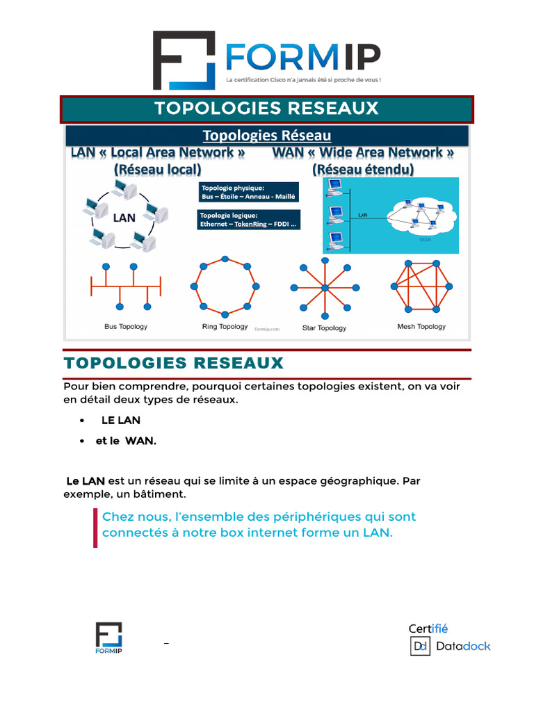 Comprendre les topologies de réseaux | PDF | Qualité de service ...