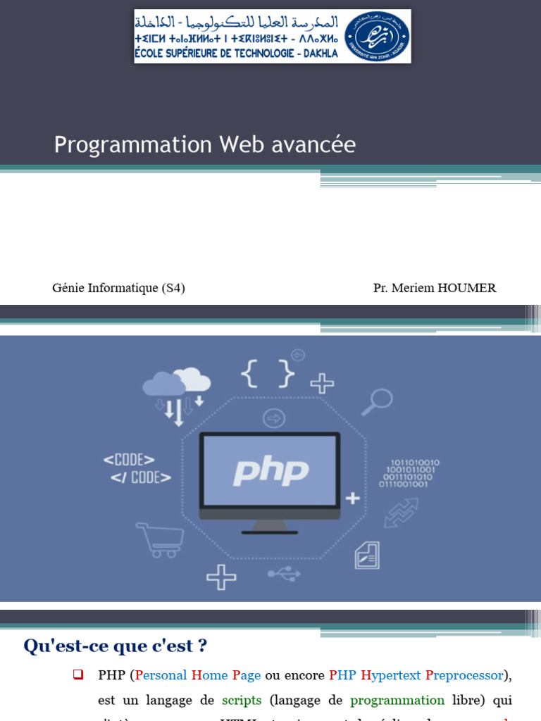 Introduction à la Programmation PHP | PDF | PHP | Internet