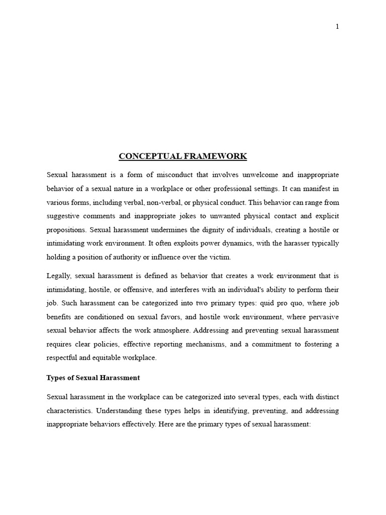 Understanding Sexual Harassment Types | PDF | Sexual Harassment ...
