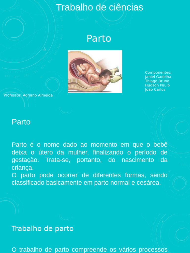 Parto Original - PPTX - 20240429 - 095214 - 0000 | PDF | Parto | Cesariana
