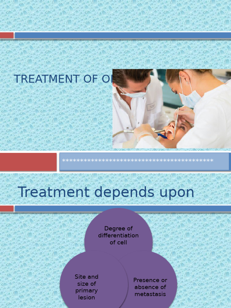 Treatment of Oral Cancer | PDF | Radiation Therapy | Chemotherapy