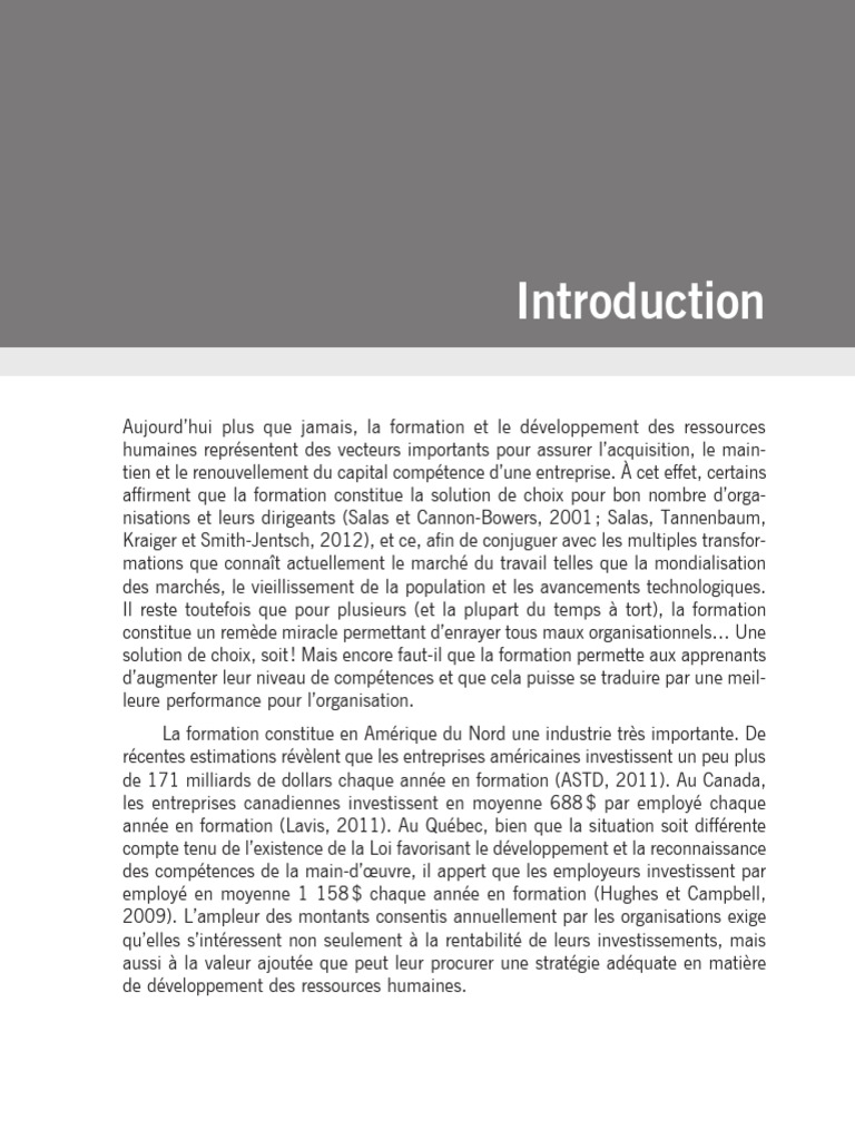 Formation et développement RH en entreprise | PDF | Gestion des ...