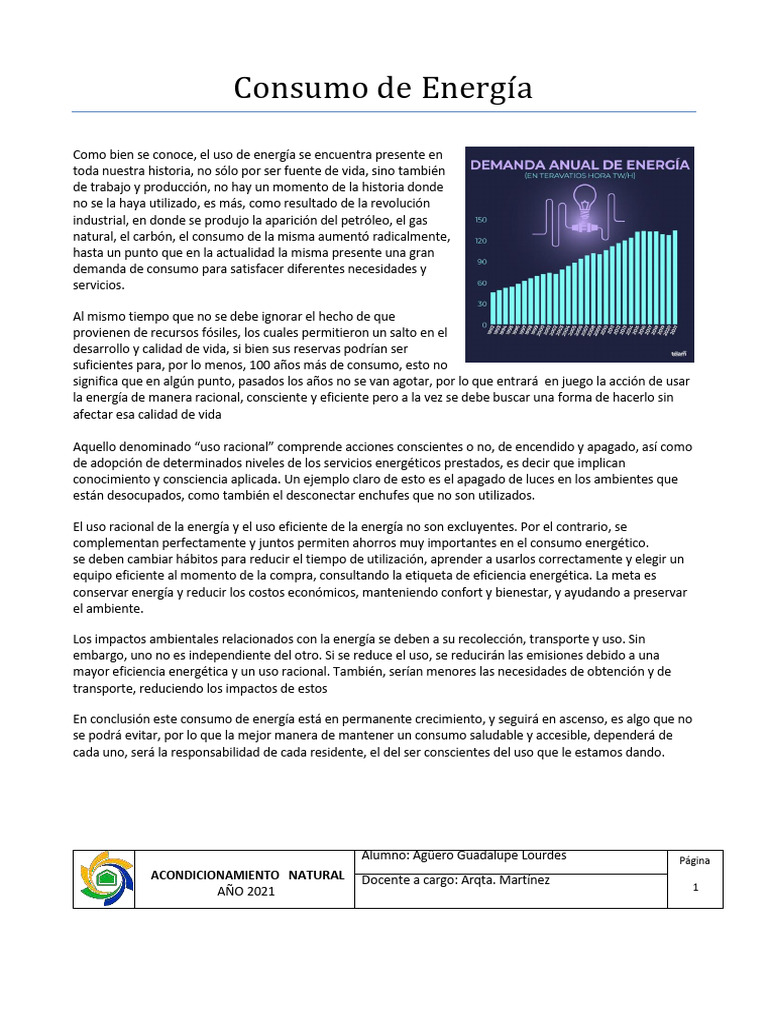 Uso Racional y Eficiente de la Energía | PDF | Uso eficiente de energía ...