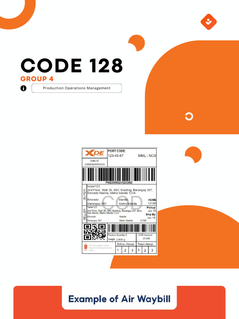 Presentation On Code 128 | PDF