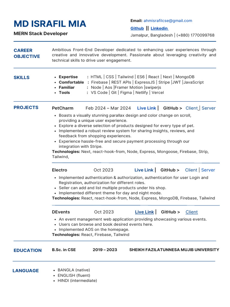 Front-End Developer Portfolio Overview | PDF | Software Development ...