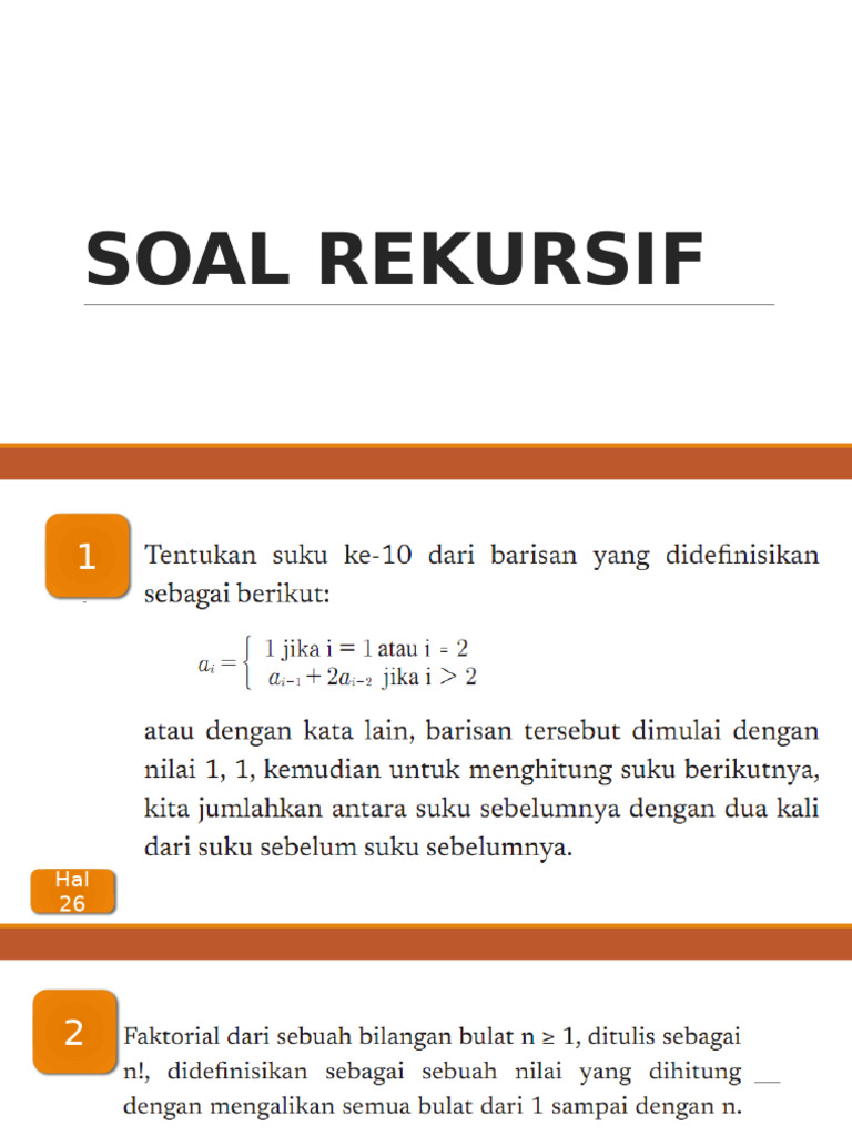 Soal Rekursif | PDF