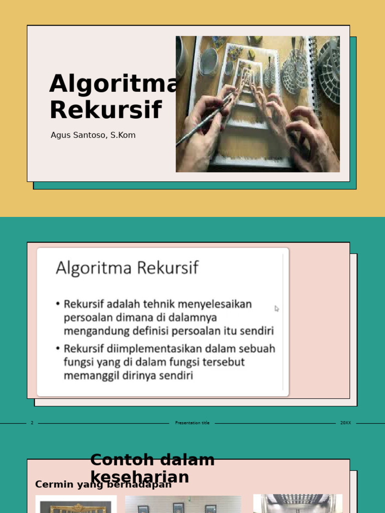 Algoritma Rekursif by Agus Santoso | PDF