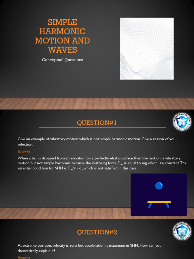10) Simple Harmonic Motion and Waves | PDF | Wavelength | Diffraction