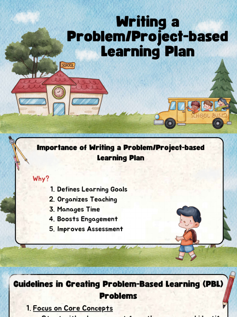 WRITING-A-PBL-LESSON-PLAN_compressed | PDF | Project Based Learning ...