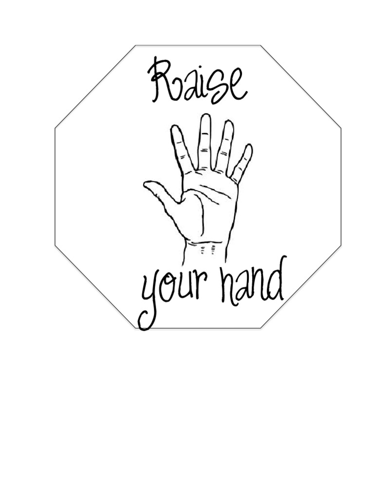 RaiseYourHandStopSign 1 | PDF