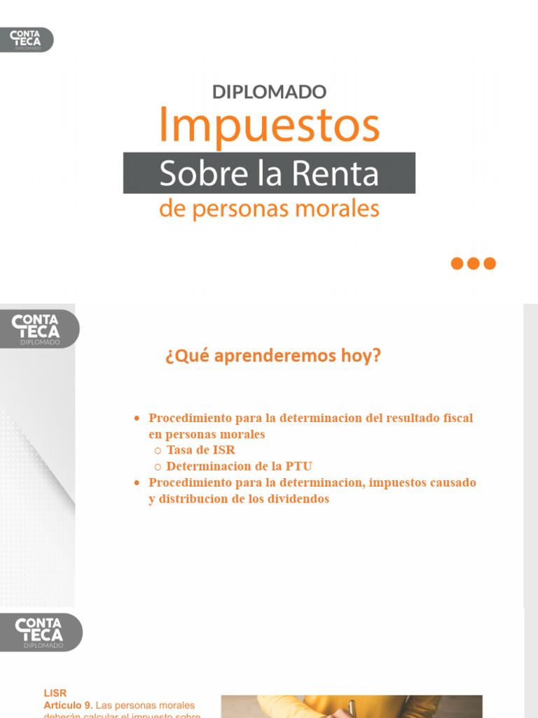 Impuestos Sobre La Renta Personas Morales | PDF | Impuesto sobre la ...