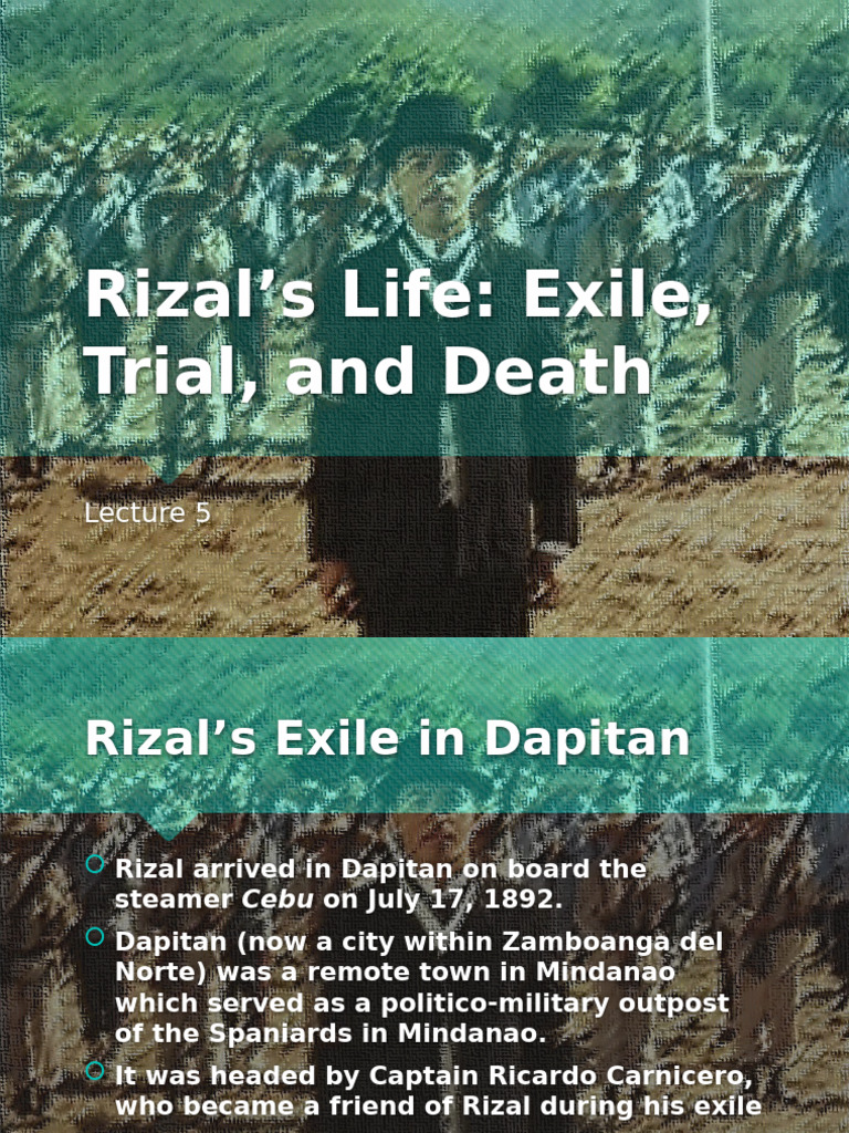 Rizal's Exile and Execution Overview | PDF
