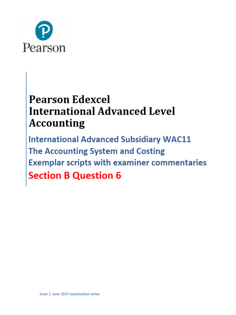 WAC11 Accounting Exemplar Responses | PDF | Book Value | Valuation ...
