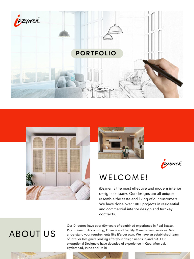 Unique Interior Design Projects Portfolio | PDF