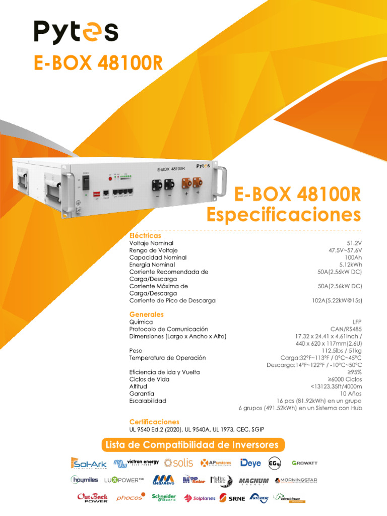 Pytes Ebox48100 | PDF