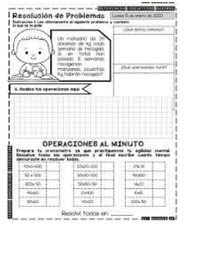 Actividad 5to Grado | PDF