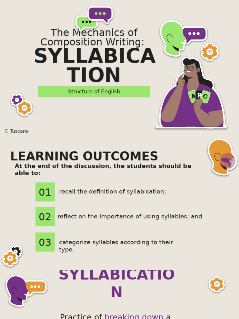 Syllabication in English Composition | PDF | Consonant | Syllable
