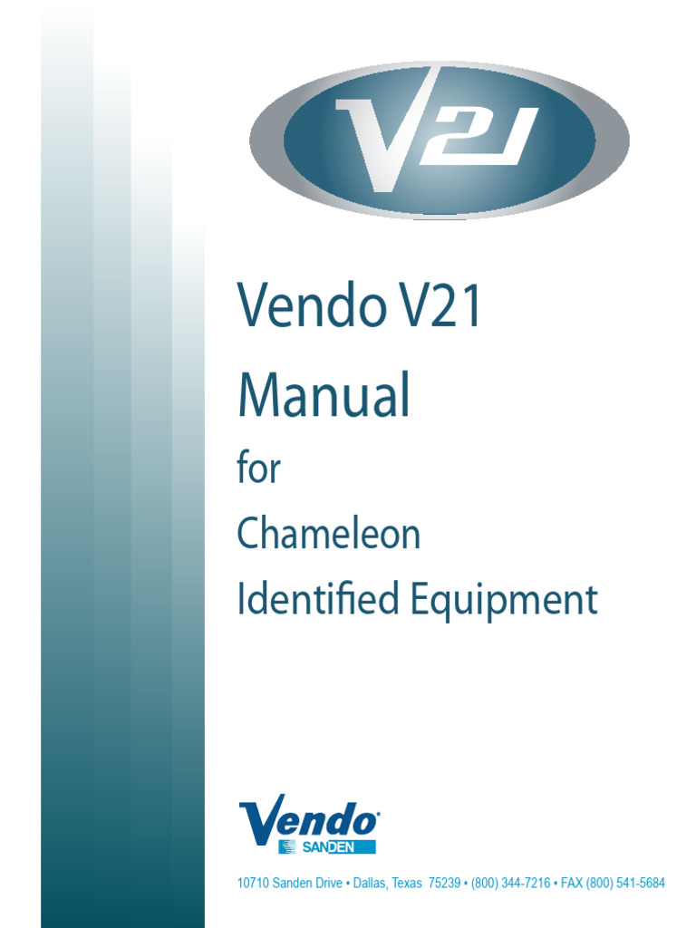 Vendo V21 Manual Overview | PDF | Safety | Ac Power Plugs And Sockets