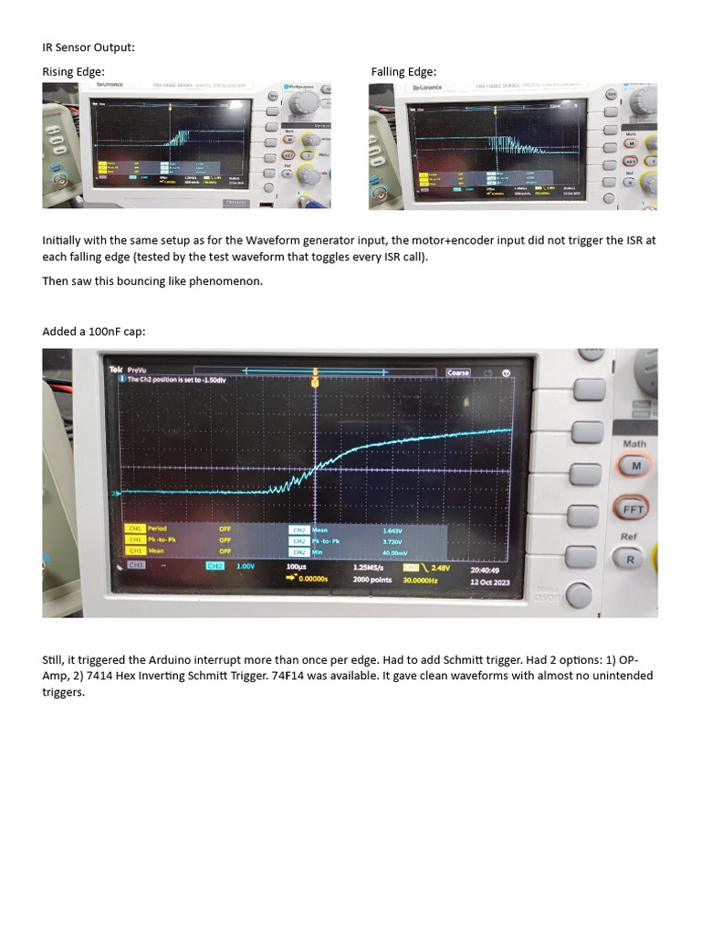 IR Sensor Waveforms | PDF